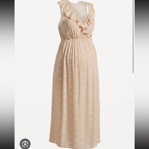 Old navy Brand new with tags old navy maternity peach polka dot dress